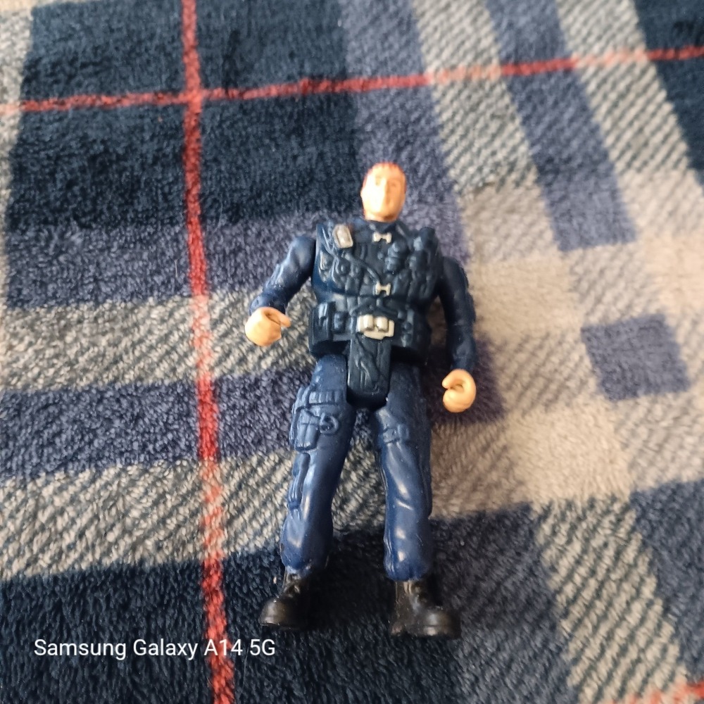Military Action Figure Set 2 Navy Blue Tactical Soldiers 3.75 Inch Articulated - Picture 2 of 9